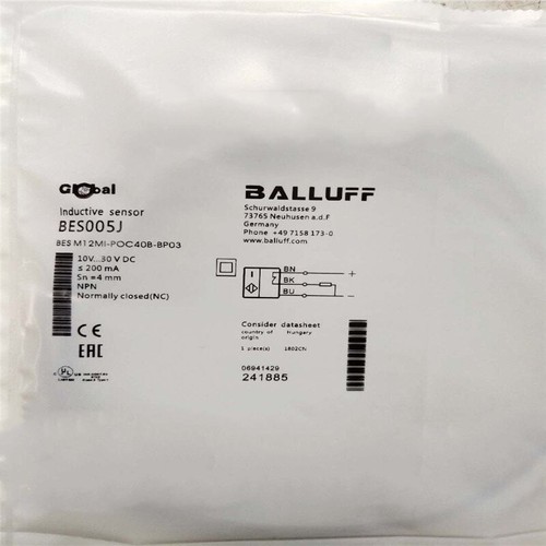 BALLUFF BES M12MI-POC40B-BP03 Sensor New One Free Shipping - Picture 1 of 2