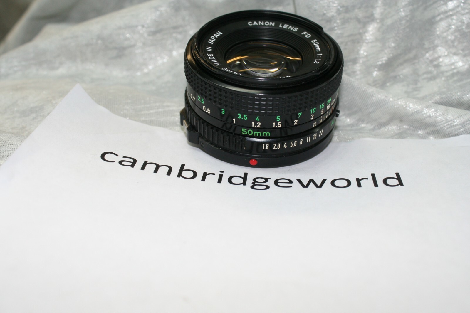 50mm F1.8 CANON FD PRIME NORMAL LENS CANON BRAND LATER MODEL