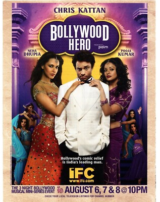 PTP75 ADVERT 11X8'' BOLLYWOOD HERO : CHRIS KATTAN, NEHA DHUPIA, POOJA KUMAR