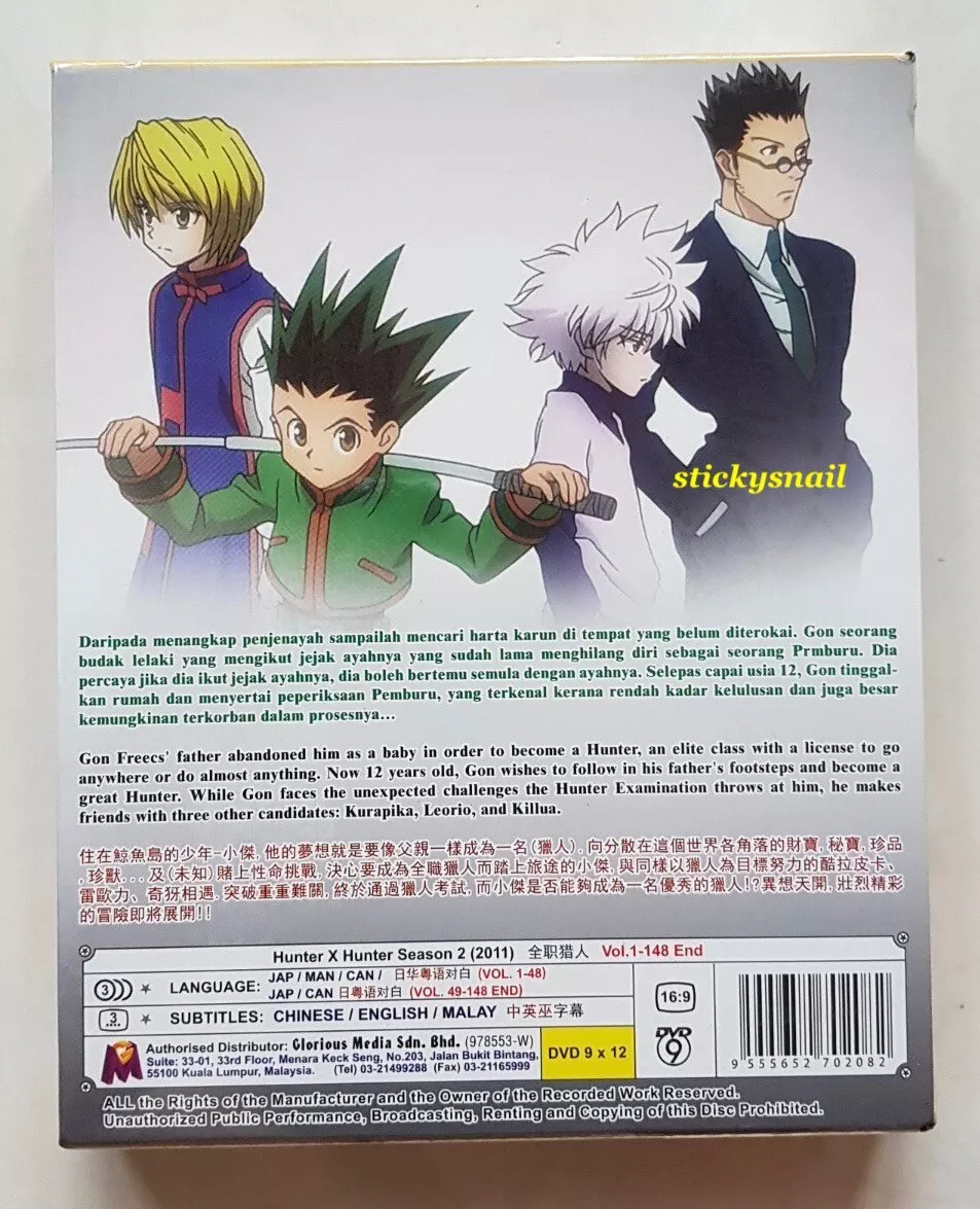 Anime DVD Hunter x Hunter HxH 2011 COMPLETE Season 2 148eps ENG