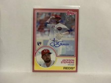 83A-JST Jackson Stephens Rookie Autograph 24/25 Cincinnati Reds 2018 Topps Serie