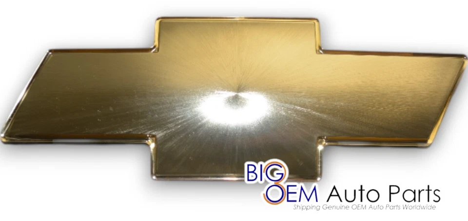 99-02 Chevrolet Silverado 01-06 Suburban Tahoe emblema de grade dianteira dourada fabricante de equipamento original - Imagem 2 de 4