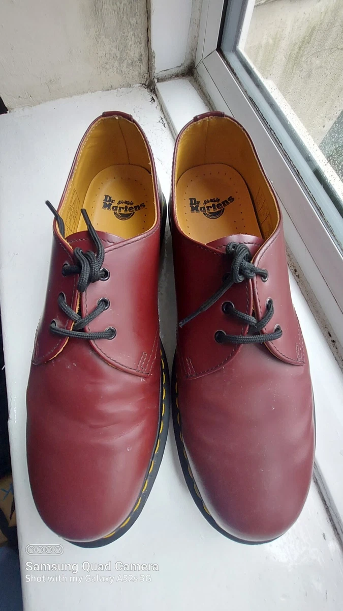 Dr Martens 1461 Smooth Leather Cherry Red UK Size 9 eBay