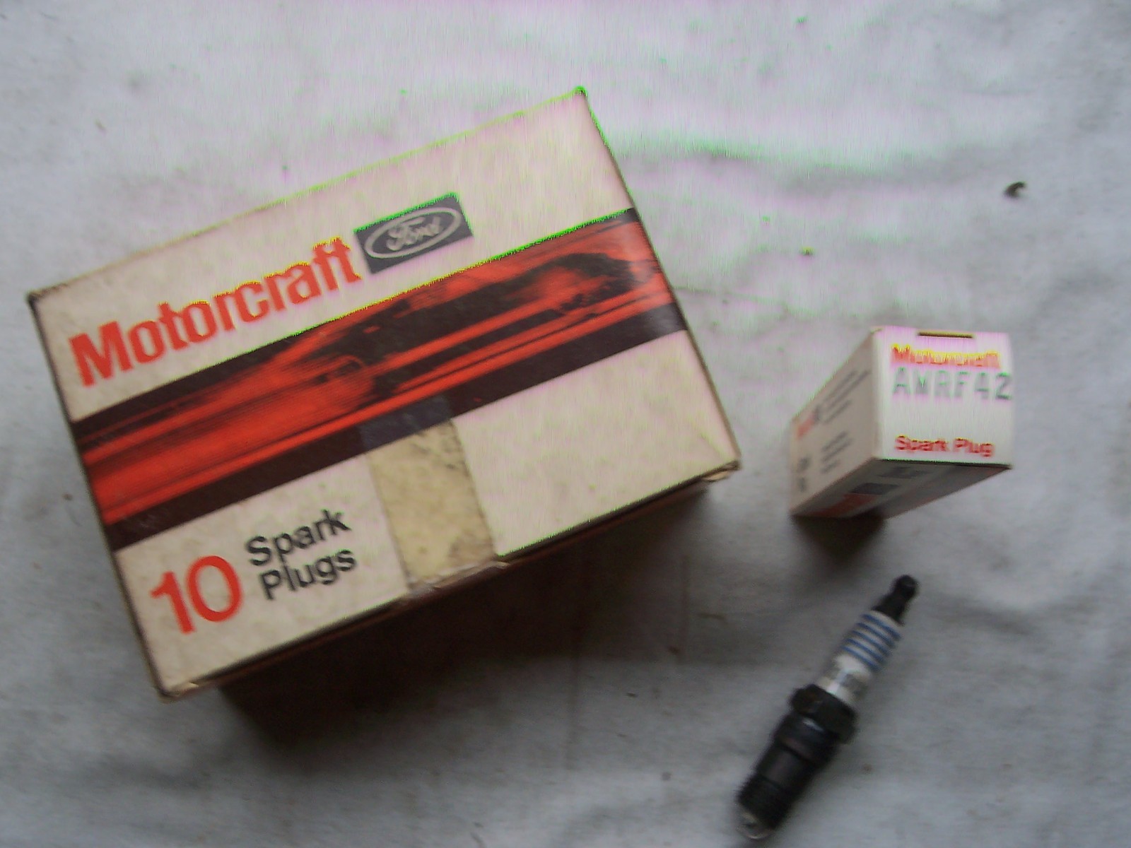 Spark Plugs - 1977 thru 82 Ford 4cyl. 2.3L - Motorcraft AWRF42