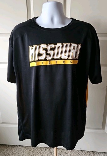 Missouri Tigers Mizzou Nights Apparel Quik Dry T-Shirt Black/Yellow Mens Size XL - Picture 6 of 8