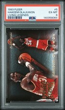 1993 FLEER LIVING LEGENDS #5 HAKEEM OLAJUWON PSA 6