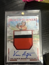 2025 Panini Boys of Summer - Jumbo Material Signatures Vance Honeycutt RED /49
