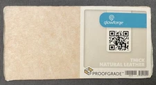 GLOWFORGE PROOFGRADE THICK NATURAL LEATHER 10"X5" SHEET NEW RARE