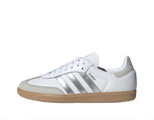 adidas originals SAMBA OG  White Silver Metallic  JI2725 Women's Sizes