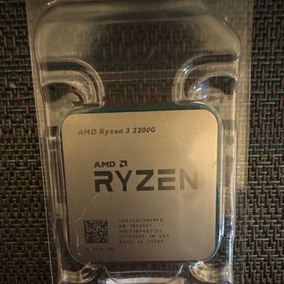 AMD Ryzen 3 2200G Processor Radeon Vega Graphics 4 Core AM4 3.7GHz 3.5GHz
