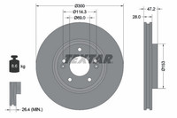 2X Bremsscheibe Vorderachse FüR Hyundai KIA Creta Grandeur I30 Kombi Coupe I40