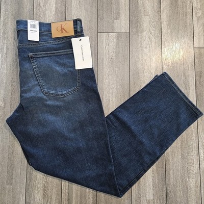 NWT Calvin Klein Relaxed Straight Montauk Denim Jeans Men s Size 38Wx32L