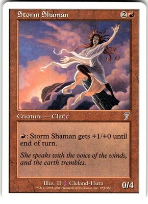 Storm Shaman 222 7th Edition 7ED U MTG Magic The Gathering U MP