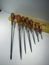 VTG Mac Tools 7 Pc Wood Handle Screwdriver Se...
