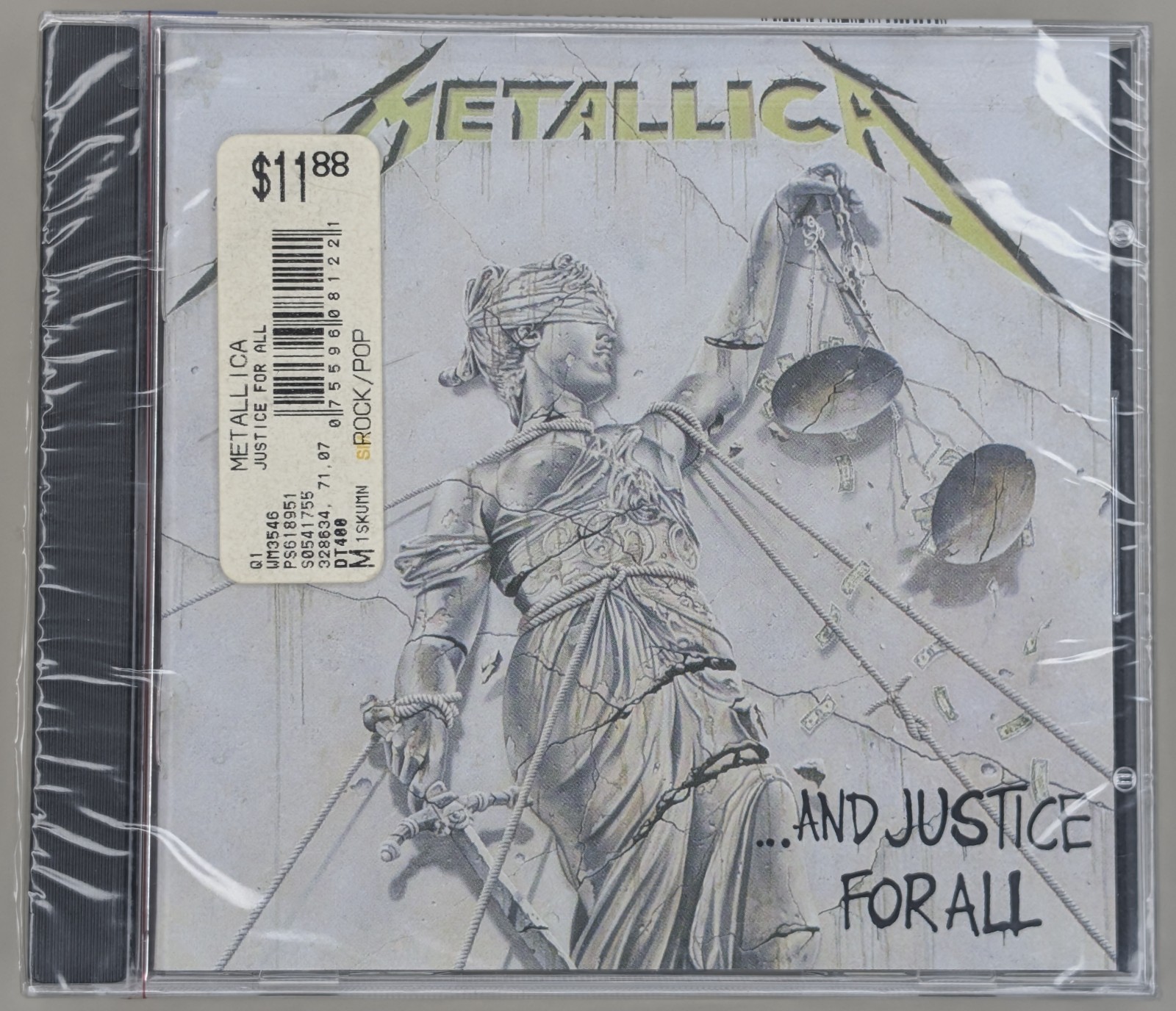 SEALED, Metallica - ...And Justice for All, Audio CD, Reissue, US, 1994-1995