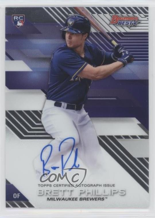 Brett Phillips #B17-BP 2017 Bowman's Best Baseball Best of 2017 Autographs