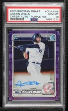 2020 Bowman Draft Chrome Picks Purple Refractor Austin Wells PSA 10 Auto 0xh3