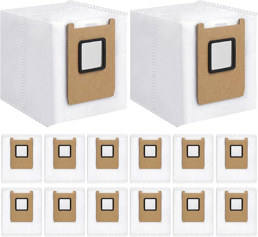 16 Pack Replacement Dust Bags for Eufy E28 Omni/E25 Omni Robot Vacuum Replacemen