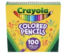 CRAYOLA 100 ct COLORED PENCILS SET 69-8100 BRAND NEW IN THE BOX FREE SHIPPING