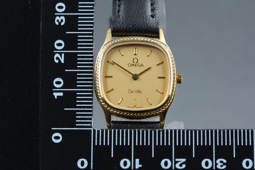 [Almost MINT] Vintage OMEGA De Ville Cal.1375 Quartz Gold 21mm Women's Watch - 第 12/14 張圖片