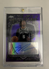 Topps Chrome - Signature Style Stephon Castle #SS-SC Purple NUMBERED (/75) !