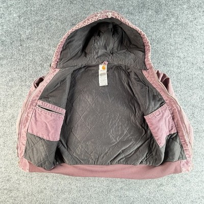 Vintage Carhartt WJ130 DPM Plum Purple Quilt Lined Canvas Jacket