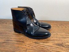 BRITISH ARMY BEESWAXED BULLED OFFICERS DRESS GEORGE BOOTS UK 9 M