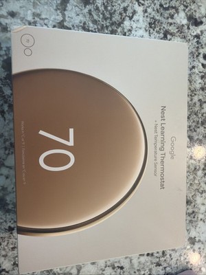 Google Nest Learning Thermostat (4th Gen) +Nest Temperature Sensor Polished Gold