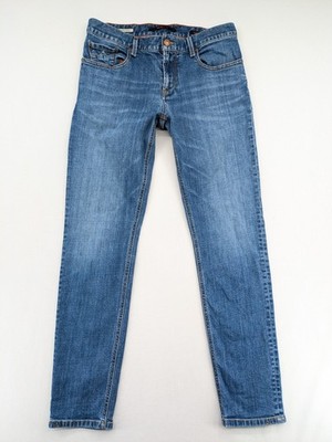Alberto Herren Jeans Slipe Regular Slim Fit W30 L32 Blau Denim Stretch