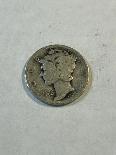 1924-P MERCURY DIME AG About Good $1.25 ebay Shipping L-21