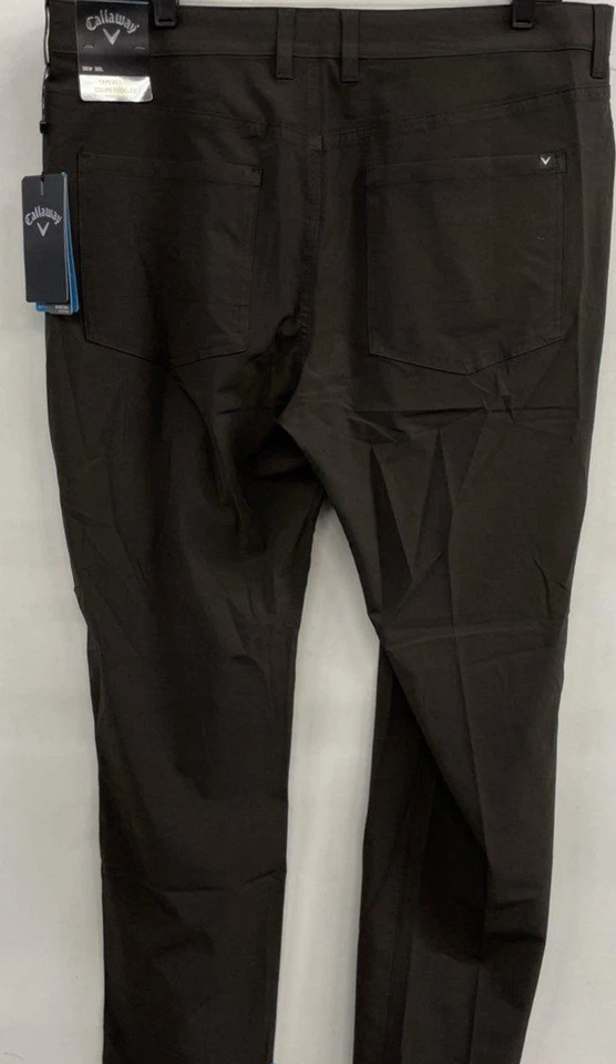 Callaway Black Polyester Pant Tapered Fit 36x30-New With Tags! Very Nice! - Image 2 of 4