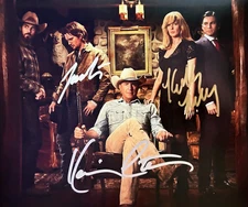 YELLOWSTONE CAST x3 (Kevin Costner, Grimes, Reilly) Signed 8x10 Autographs w/COA