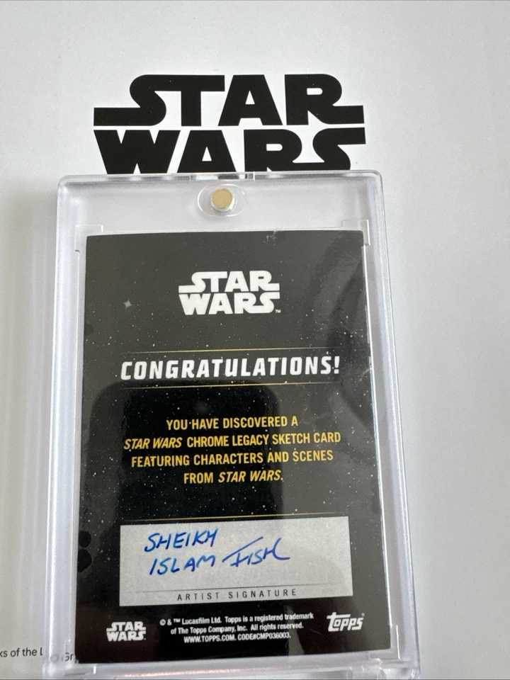 Starwars Chrome Legacy 1/1 Darth Vader Sketch - Image 2 of 2