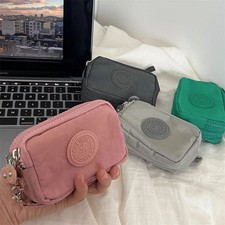 Mini Nylon Coin Purse Zipper Waterproof Card Holder Key Bag Women Wallet