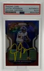 2020 Justin Jefferson Signed Prizm Red White Blue PSA/DNA Certified Auto RC