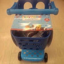 Playfood Shopping Cart Playright Pretend Food Kids Toy
