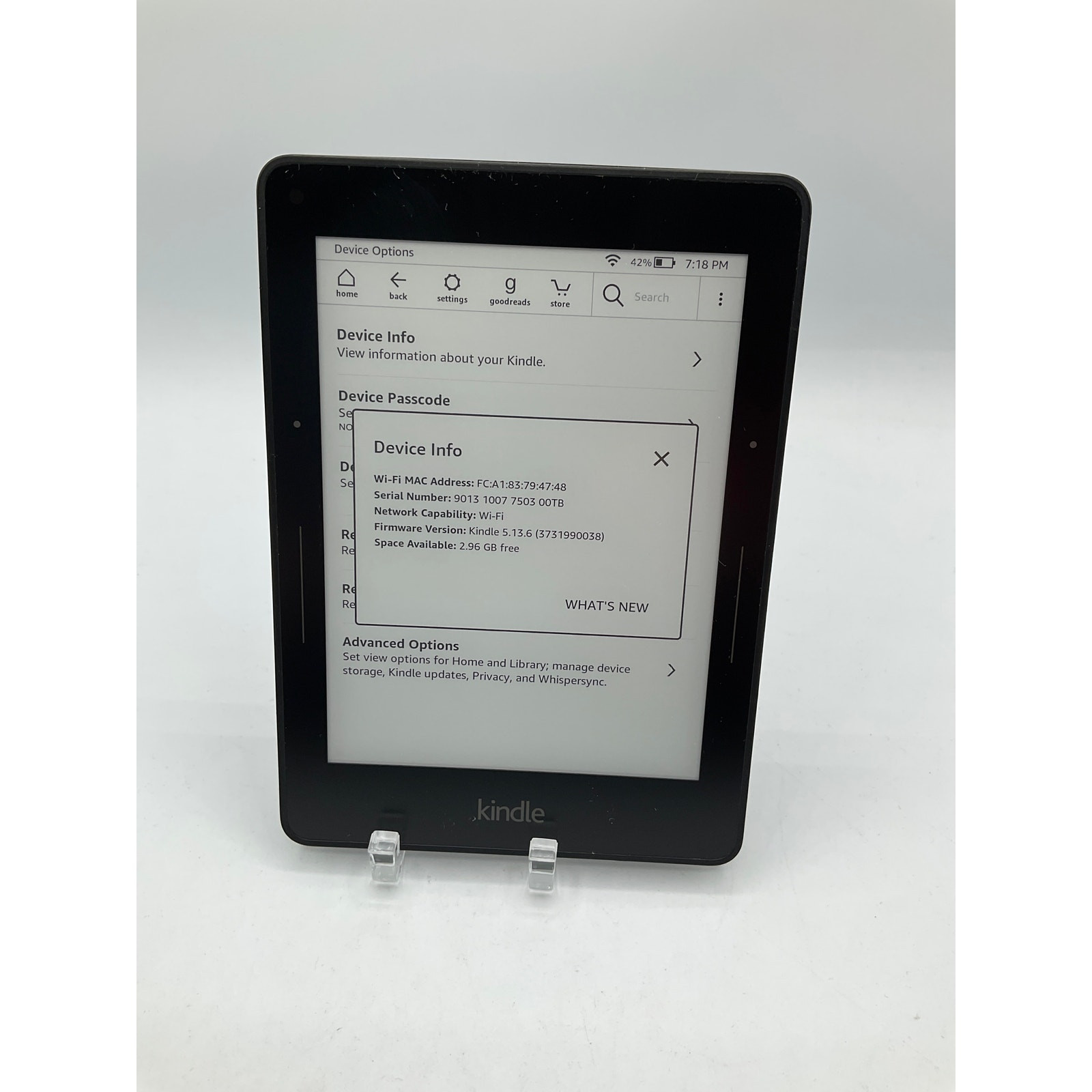 Kindle Voyager 4GB E-Reader in Sleek Black Design-image