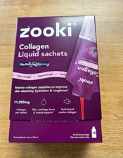 Zooki Marine Collagen 11,000mg Liquid Sachets Blackcurrant 21 x 18.5ml
