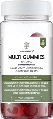 Multi Gummies - natürliches Erdbeergeschmack - 60 Gummis
