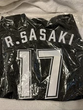 NEW MIZUNO Japan NPB CHIBA LOTTE MARINES Baseball Jersey #17 XL 2XL Roki Sasaki