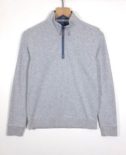 Johnnie-O Boys Sully Quarter Zip Pullover Size 12 Light Gray NEW w/ Tags