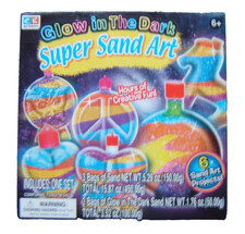 Creative Kids Glow-in-The-Dark Super Sand Art Kit NEW - DIY Craft Set - Ages 6