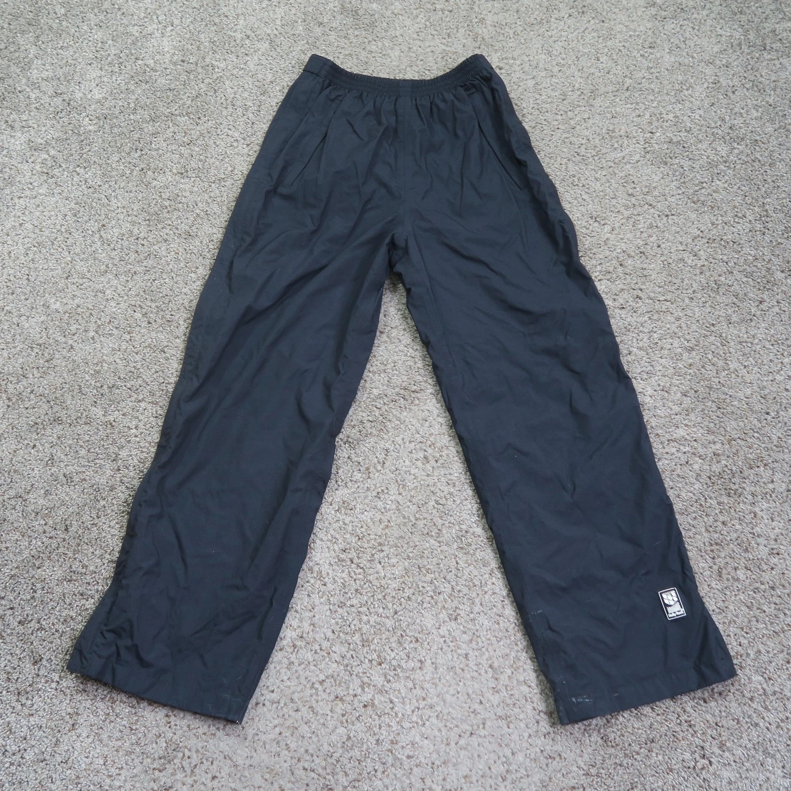 Helly Hansen Pants Mens Small Black Tech Rain Waterproof Hiking Mesh Lined 25x28