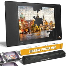 Premium Rubber Puzzle Mat with 4 Sorting Trays - Non-Slip, Crease-Free Jigsaw...