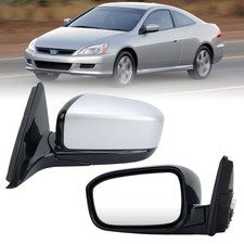 Left Driver Side Mirror Compatible With Honda Accord 2003-2007 Manual Folding...