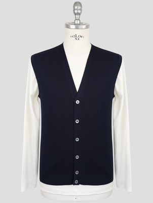 NEW GRAN SASSO BLUE COTTON GILET US 36 - EU 46 G4S84