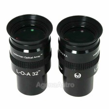 3D Astronomy 1.25" L-O-A 3D Eyepiece Set for Binoviewers Set of 2 - 32mm