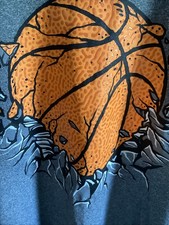 Boy's TEKGEAR Long Sleeve T-Shirt w/Basketball Breakthrough Sz Large