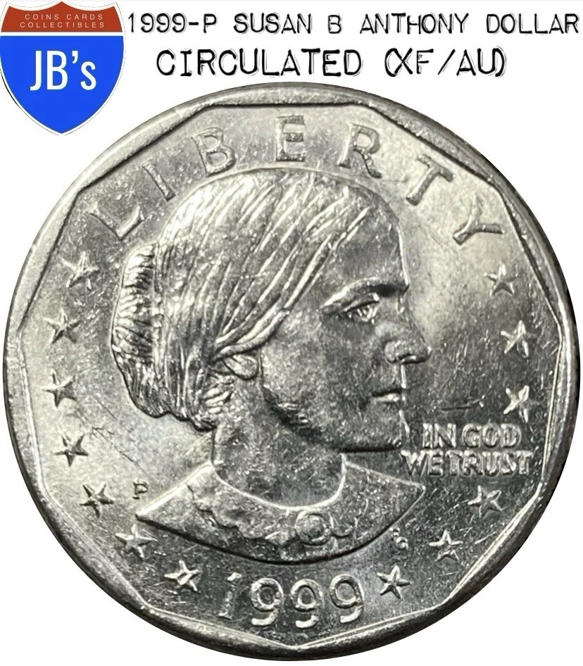Circulated 1999 Susan B Anthony Dollars (1979-1981, 1999) for sale