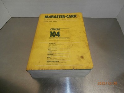 1998 Vintage McMaster Carr Supply Company Catalog #104